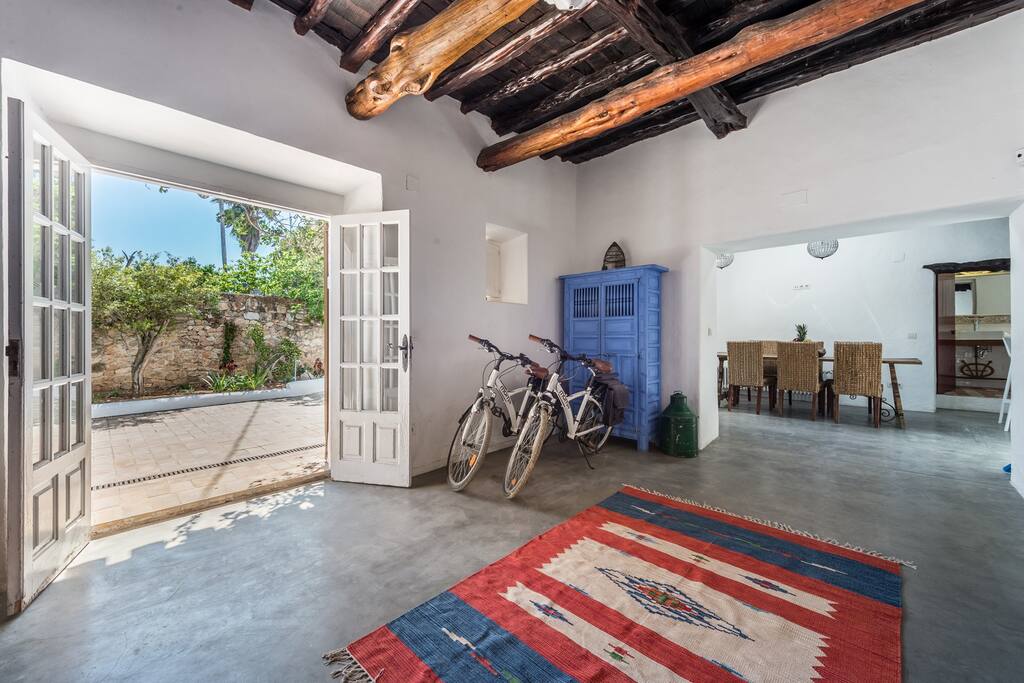 The bicycles are only decoration