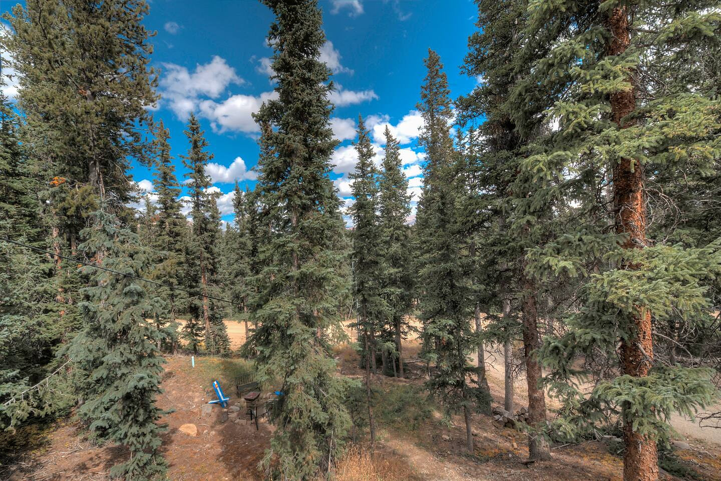 Secluded feeling with no visible neighbors. Sit back and listen to just the wind in the trees.