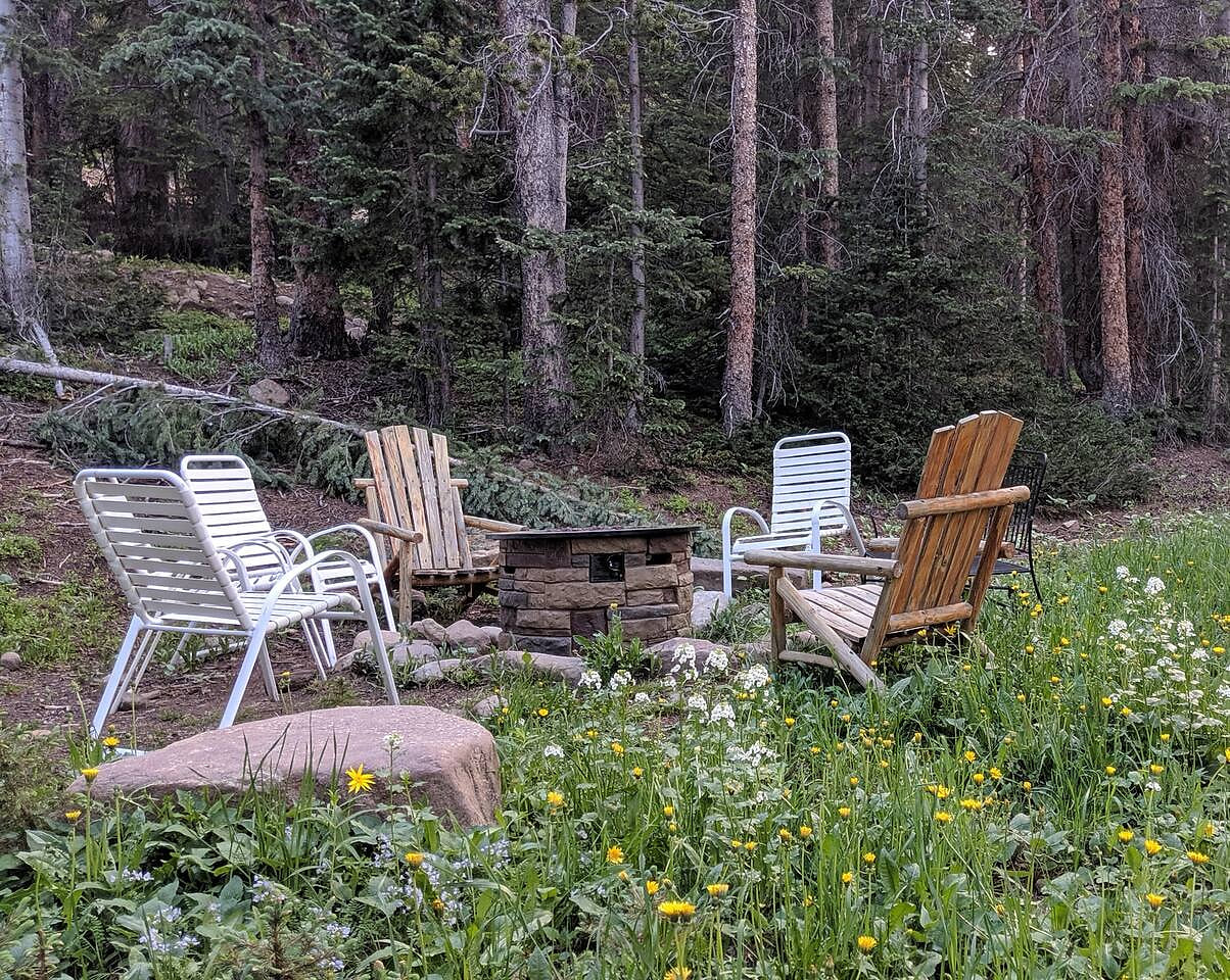 In the summer, after the snow melts, enjoy the ease of the gas outdoor fire pit. You don't have to build fires or worry about fire bans with the gas fire pit. 