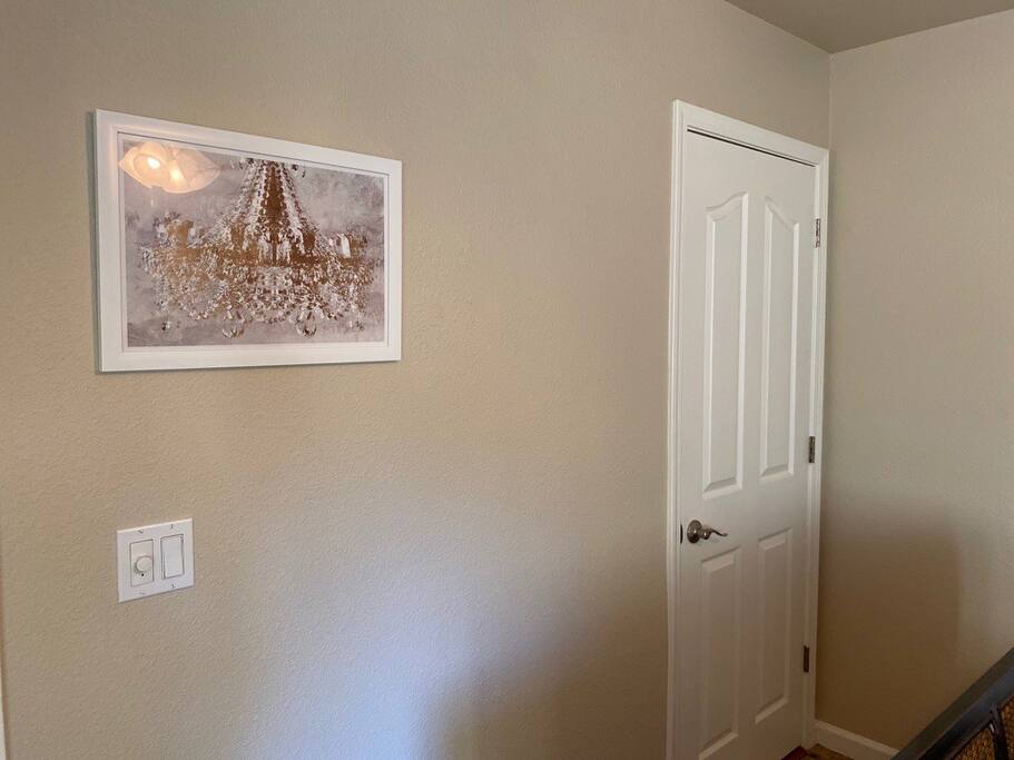 Door from bedroom to bathroom