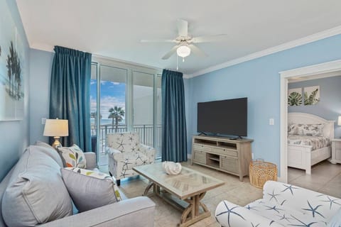 Living room with beautiful ocean view