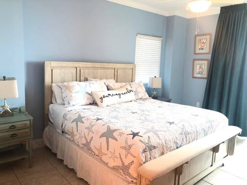 Master bedroom with a King bed