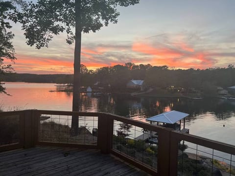 Sunset from the lower balcony.