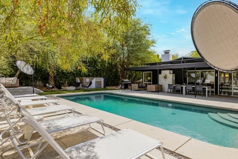 Earthy Modern Designer Pool Home + Guesthouse