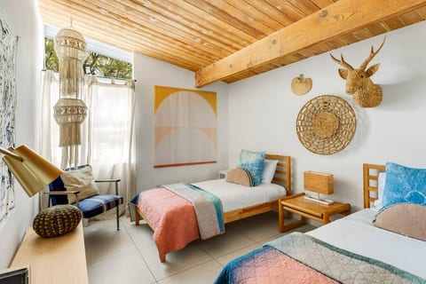 Earthy Modern Designer Pool Home + Guesthouse