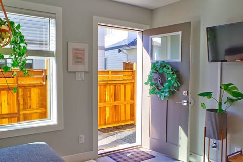 Welcome to a bright, spacious spot with comfortable furniture.