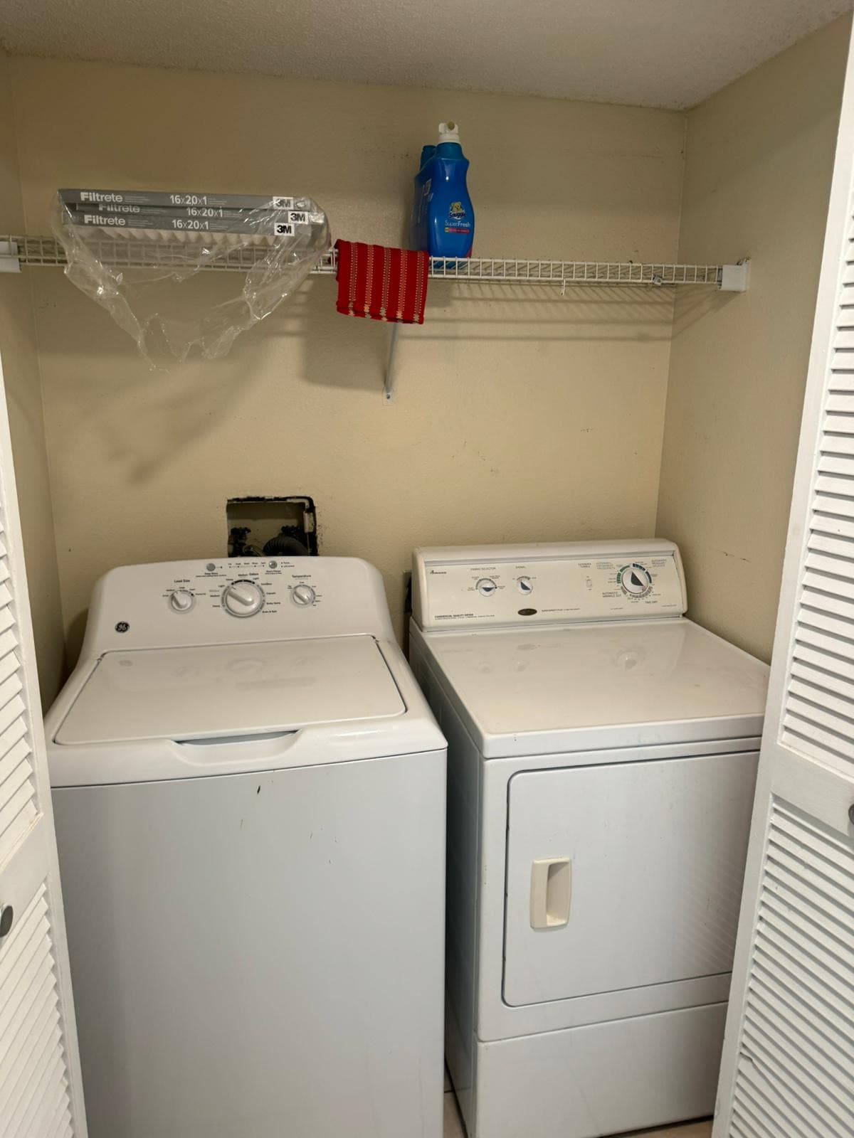 Laundry available in condo