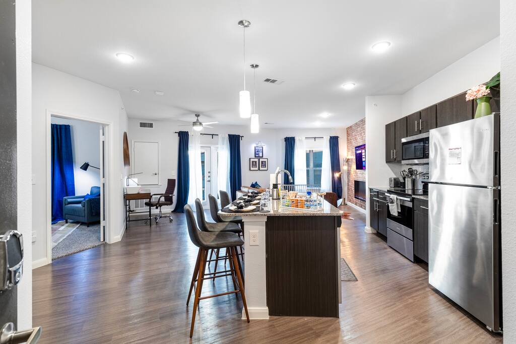 The Ambience offers a beautiful open floor plan design with plenty of space and options for family and friends to sit around and vibe. Everyone is welcome. Our home is your home!