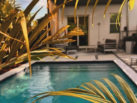Relaxing pool area