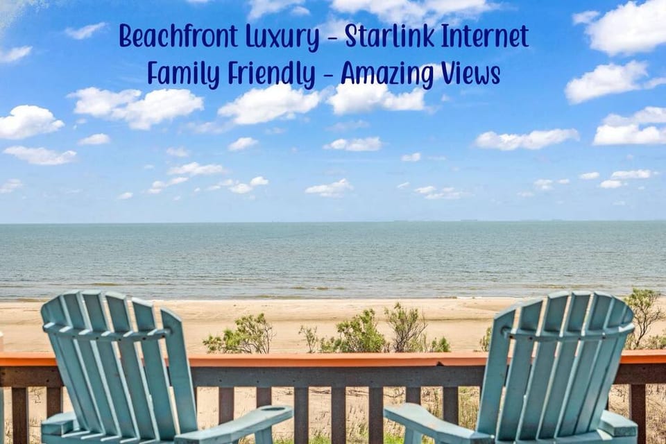 Surfing Mermaids - Front Row, Great View-Starlink! - Bolivar Peninsula