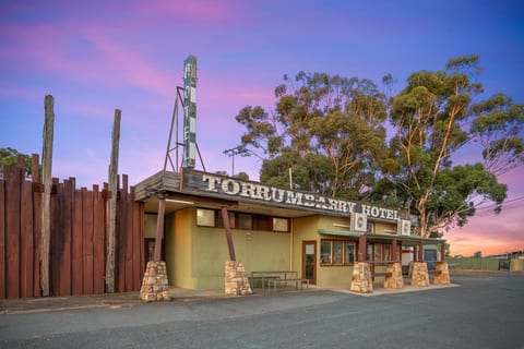 The Historic Torrumbarry Pub at Sunset