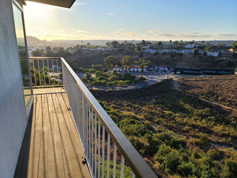 Deck looking towards the ocean - Amazing Views - Central Location & Close to SDSU - San Diego