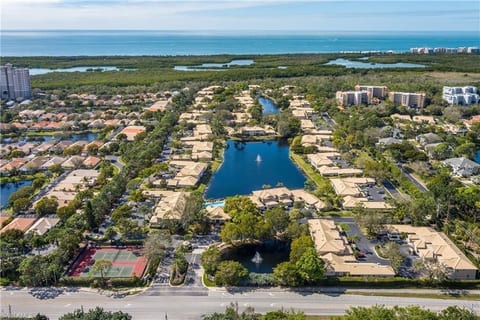 Ariel view of Emerald Bay Condominium Complex (front & back of condo community)