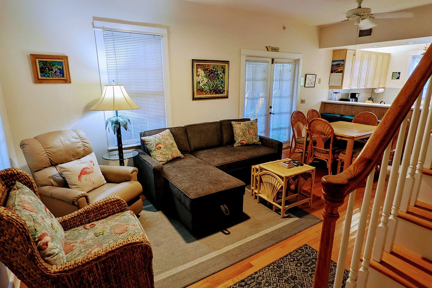 Open floor plan living room first floor Kittyhouse on Catherine, Tropical Pool, Parking