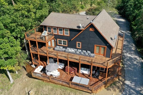 Wrap around deck on all levels with great lake views and sunsets!