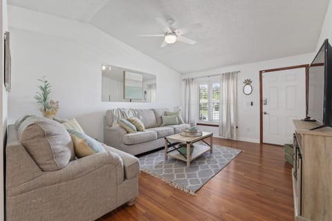 Front family room with smart TV