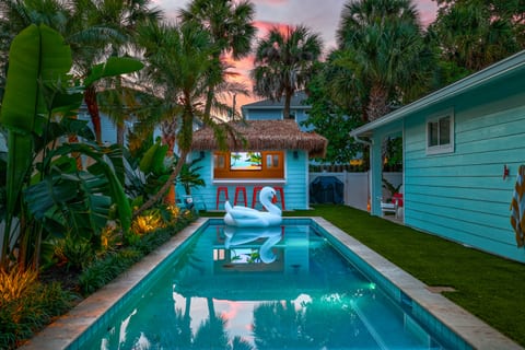 Beachwalk: Timeless Beach House w/ Game Room & Heated Pool
