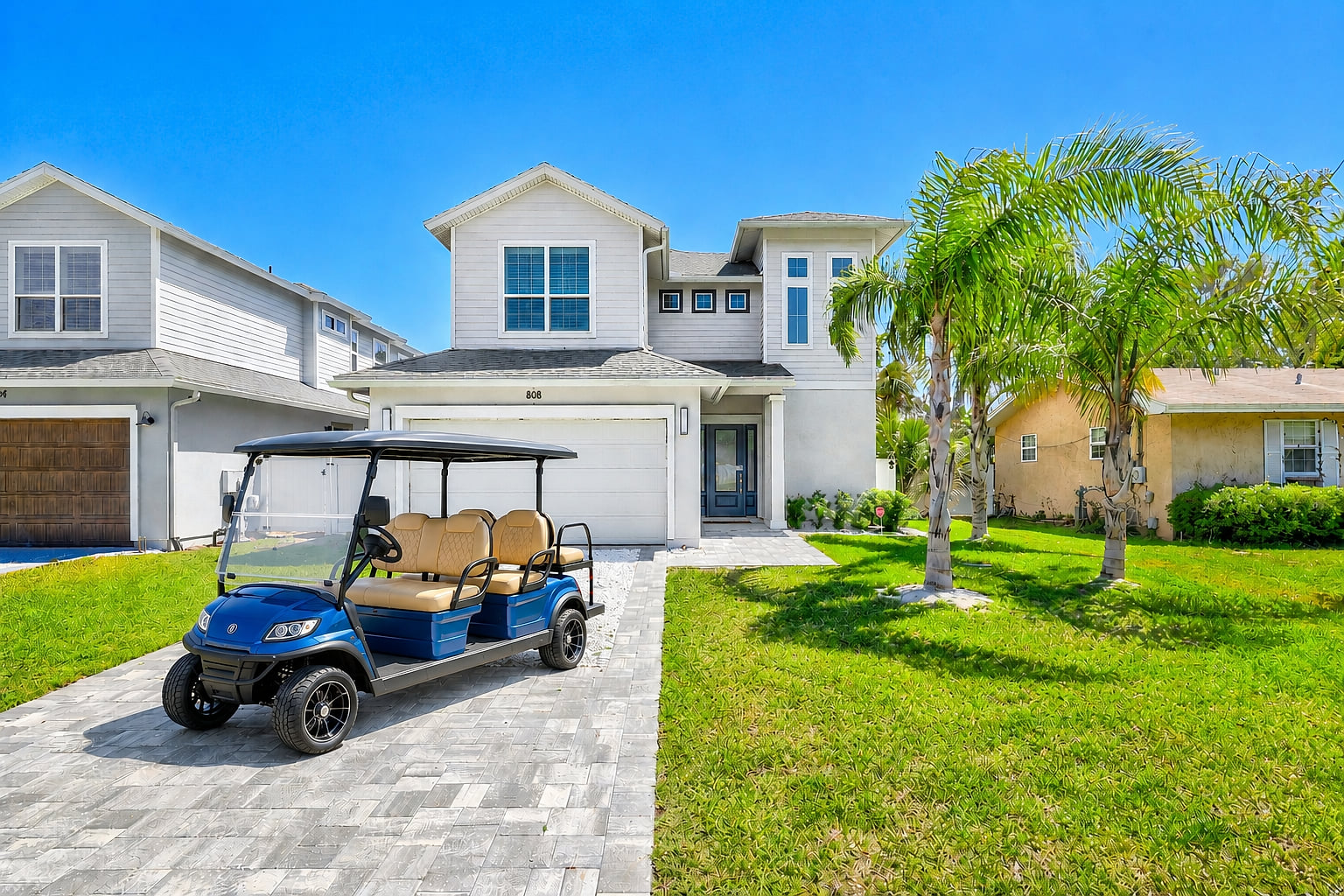 *Limited-Time Perk: Complimentary 6-Seater Golf Cart* Free six-person golf cart included with 4+ night stays. Valid for reservations before 12/31/26. A $500 damage deposit is required. Subject to availability. Golf carts provided by Sublime Rides.