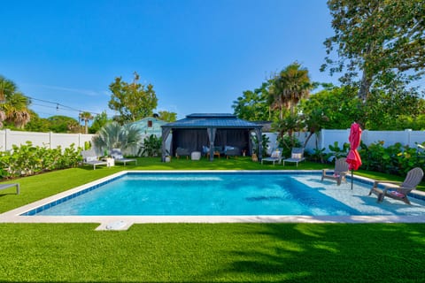 Privacy fenced backyard