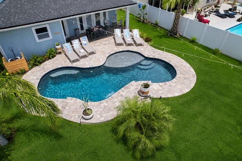 Sea Breeze: Chic Home with Retro Airstream + Heated Pool