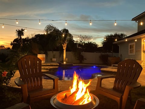 Sea Breeze: Chic Home with Retro Airstream + Heated Pool