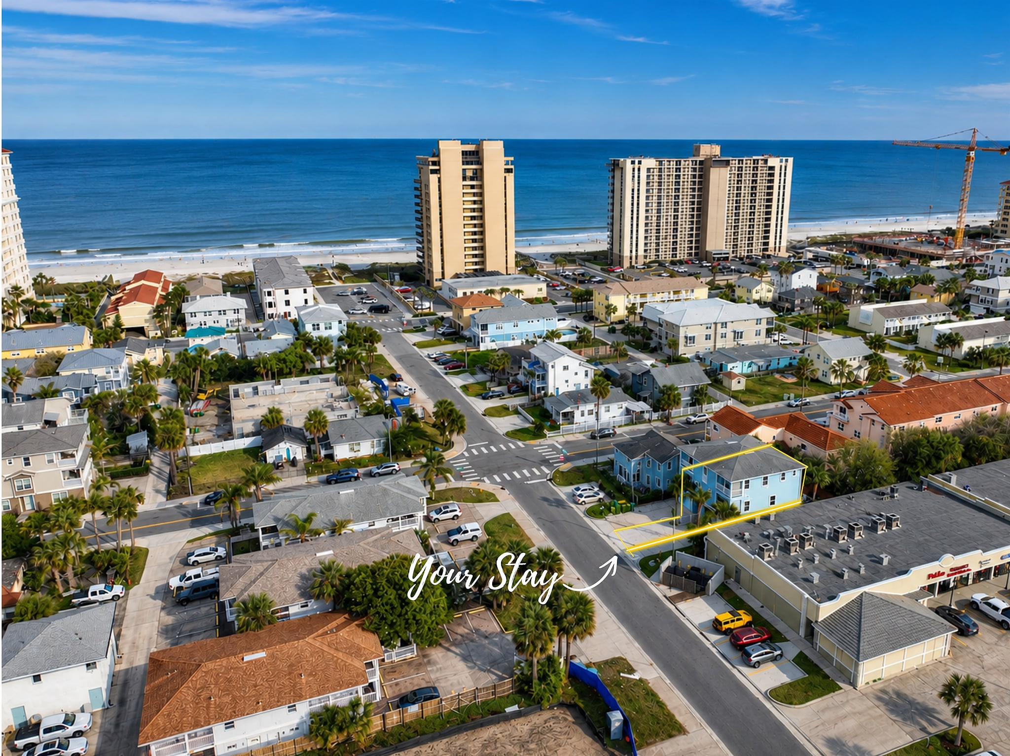 Just steps from Jacksonville Beach and the Atlantic Ocean. Enjoy the salt air and coastal views from your balconies.