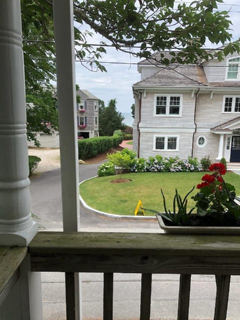view toward the water from the front porch