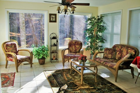 Sunroom with Large Picturesque Windows