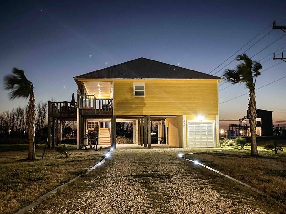 Well lit at night and ready to help you arrive safely after dark, or enjoy gulf breeze in the evening.