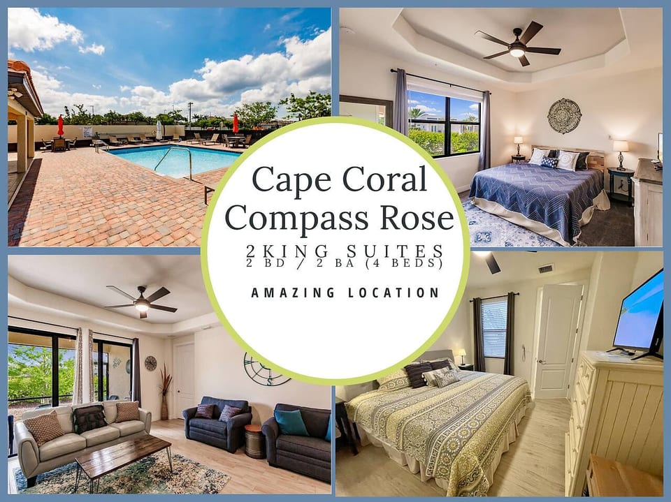 2 Bedroom / 2 bath condo Central Location walk to Restaurants and Shops - Cape Coral