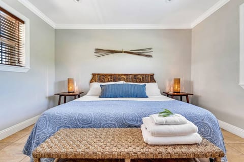 Master bedroom with king bed