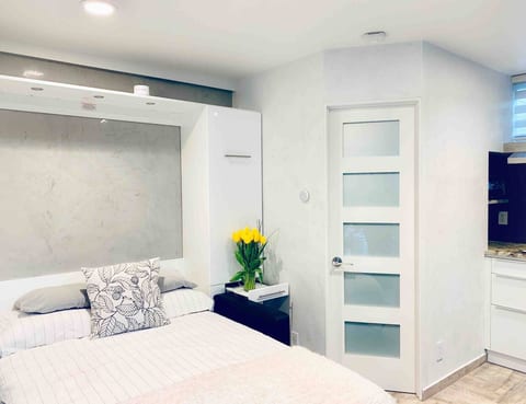 “This place is amazing! The whole front wall is sliding doors that open to the most beautiful tranquil garden with Pond and waterfall, palm trees. The home was beautifully appointed with every comfort you could imagine; I was in heaven!” -Susan, 2019