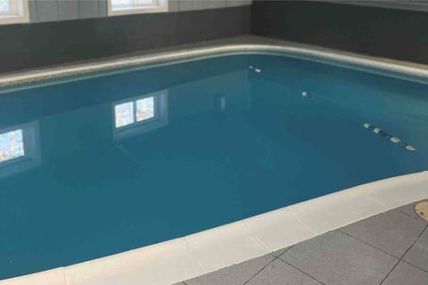 Private indoor heated pool with the temperature set at 83 degrees year-round