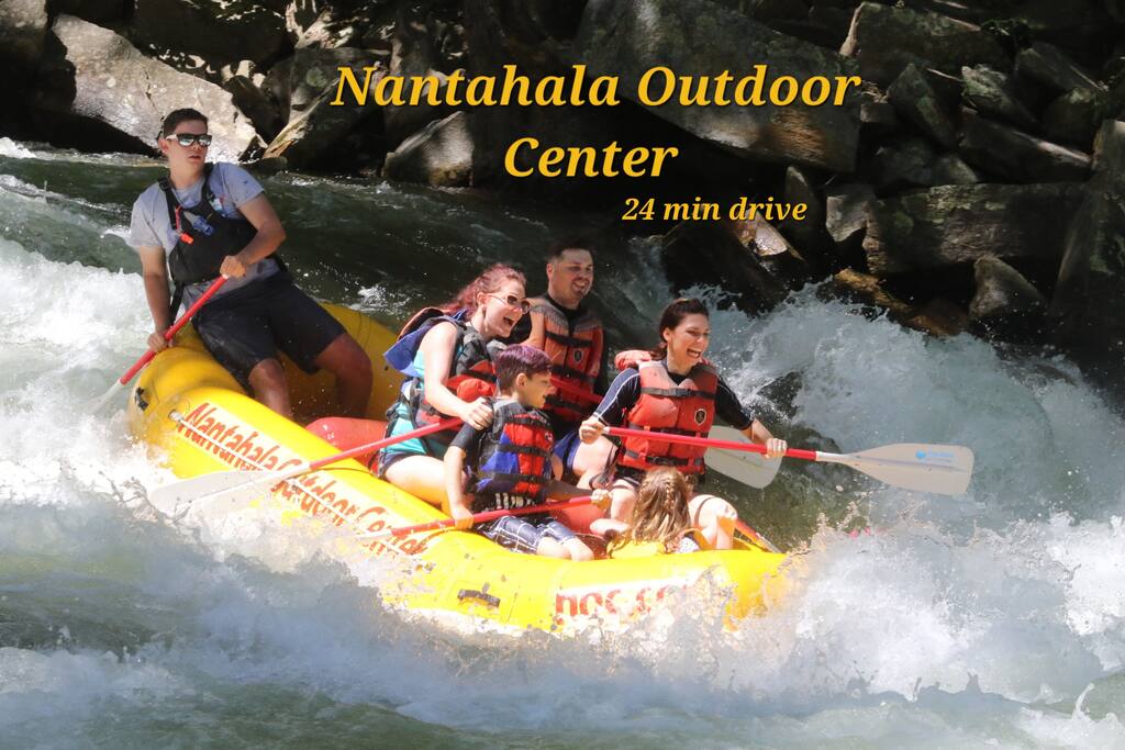 The Nantahala Outdoor Center provides all kinds of outdoor adventure activities for the whole family. They also have delicious food at their on site restaurant situated along the Nantahala river. - Mountain Getaway near NOC, Hot Tub, Amazing Views - Robbinsville