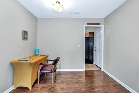 workspace in living room