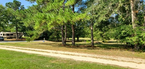 Pic looking back across the 1-acre RV site.  Our RV is on a second pad on the same property.