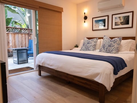 Master Bed with private patio with firepit