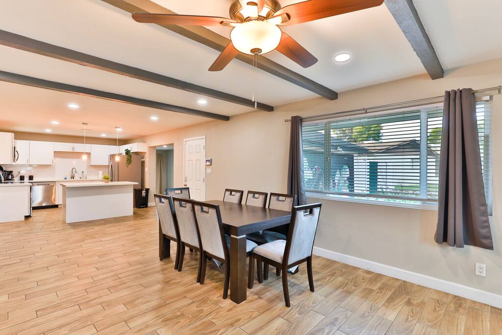 Dining table with 8 chairs