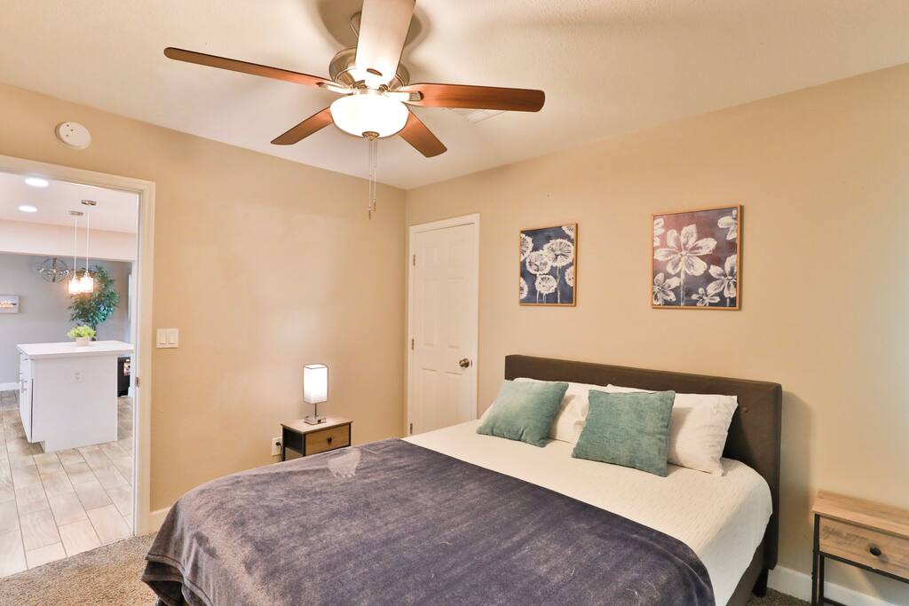 Bedroom # 2: Queen size bed and foam mattress