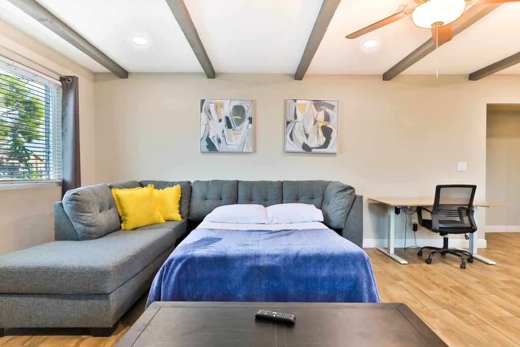 Pull out couch with full size bed