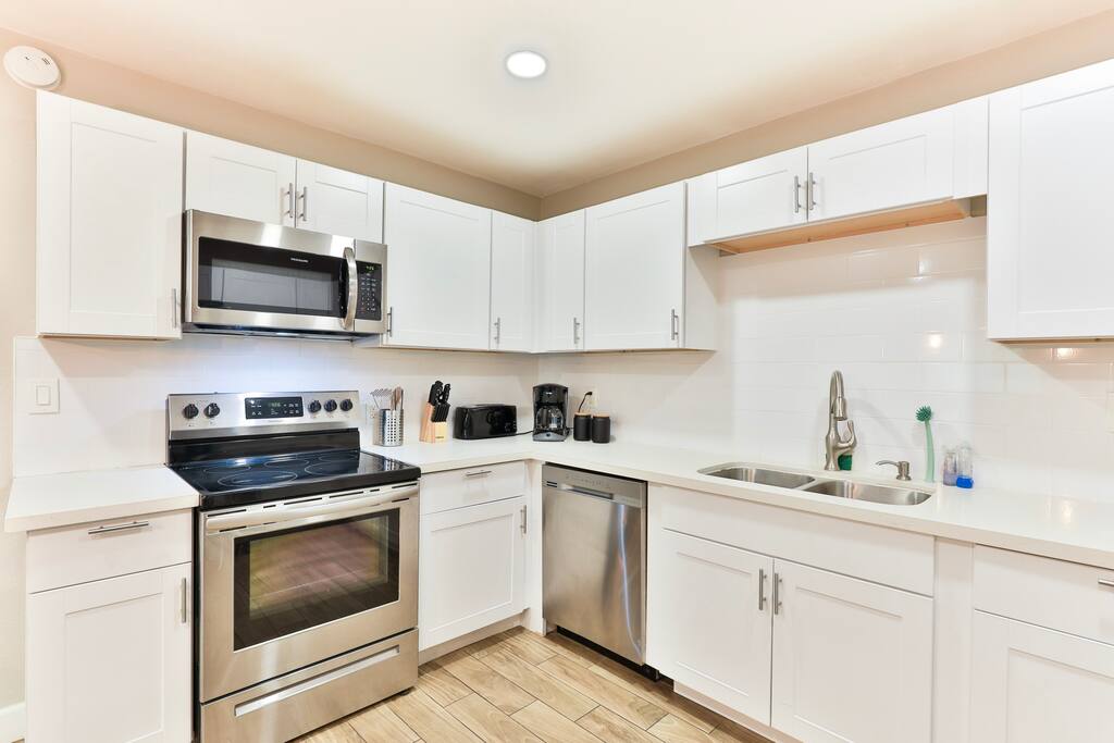 Fully stocked kitchen