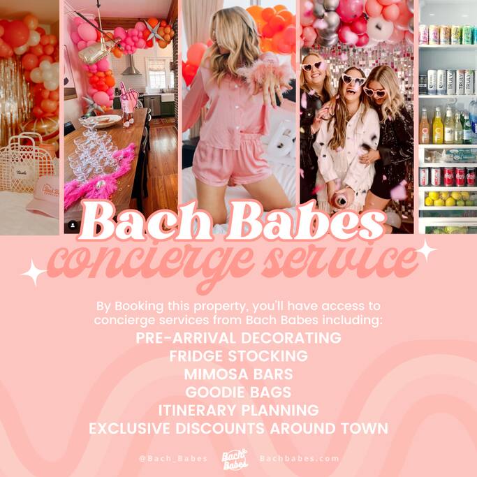 We are official partners with Bach Babes concierge and decorating services!