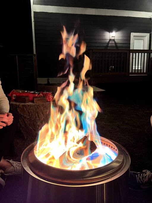 Our color packs make colorful flames that will make your fire pit experience at Underwood Manor next level.