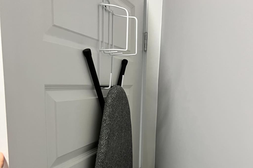 Comes with an ironing board