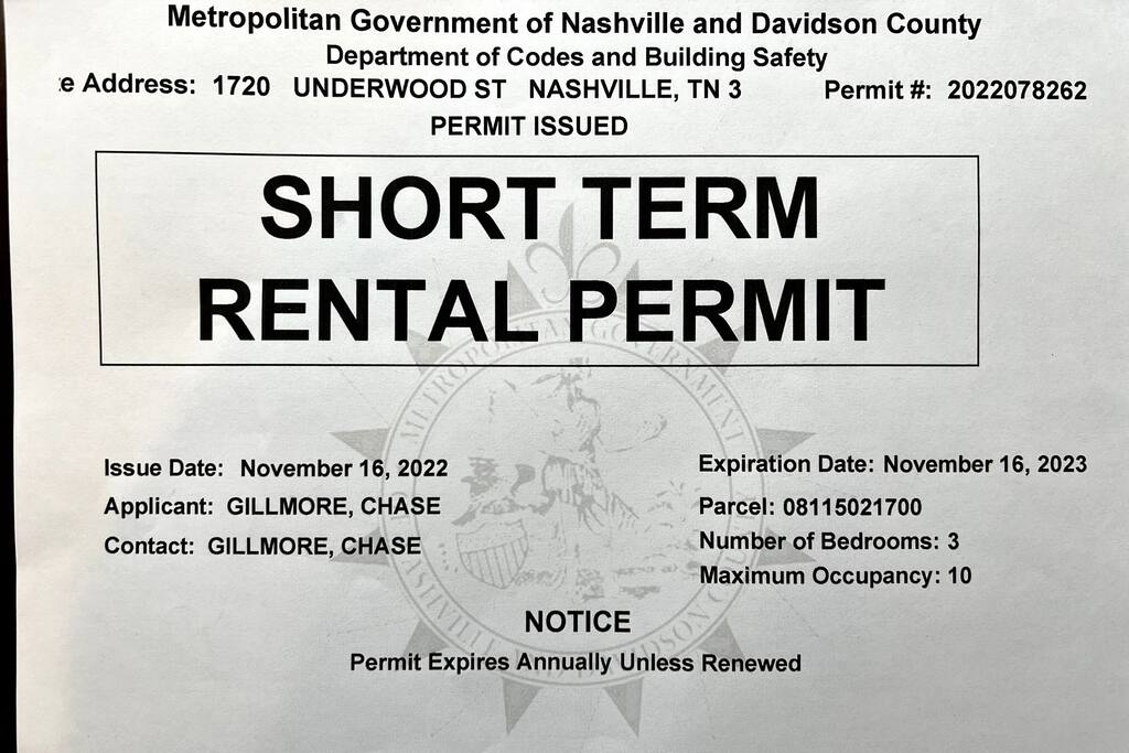STR permit