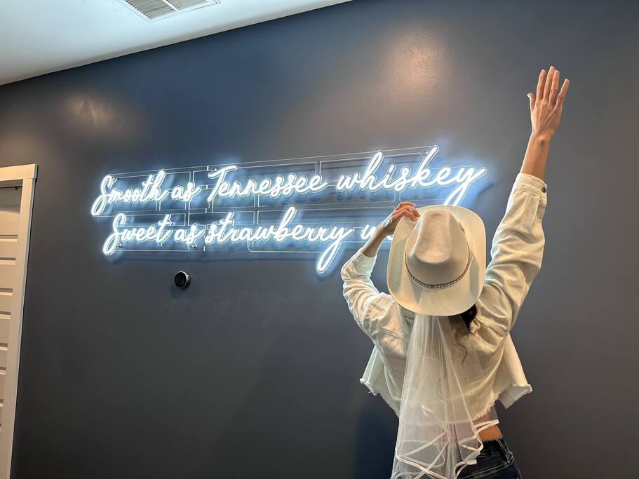 Smooth as Tennessee Whiskey neon sign that is great for photos
