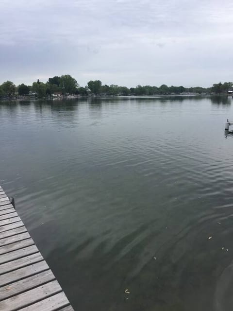 Beautiful swimming area in front of the cottage.