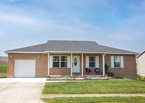 FRONT VIEW OF OUR LAKESIDE HOME!
