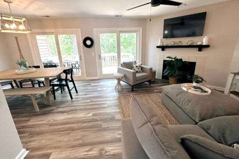 Great room and dining room
