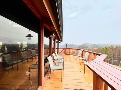 west facing main house deck